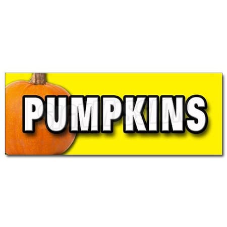 Signmission PUMPKINS DECAL sticker pumpkin patch halloween church sale october fall, D-24 Pumpkins D-24 Pumpkins